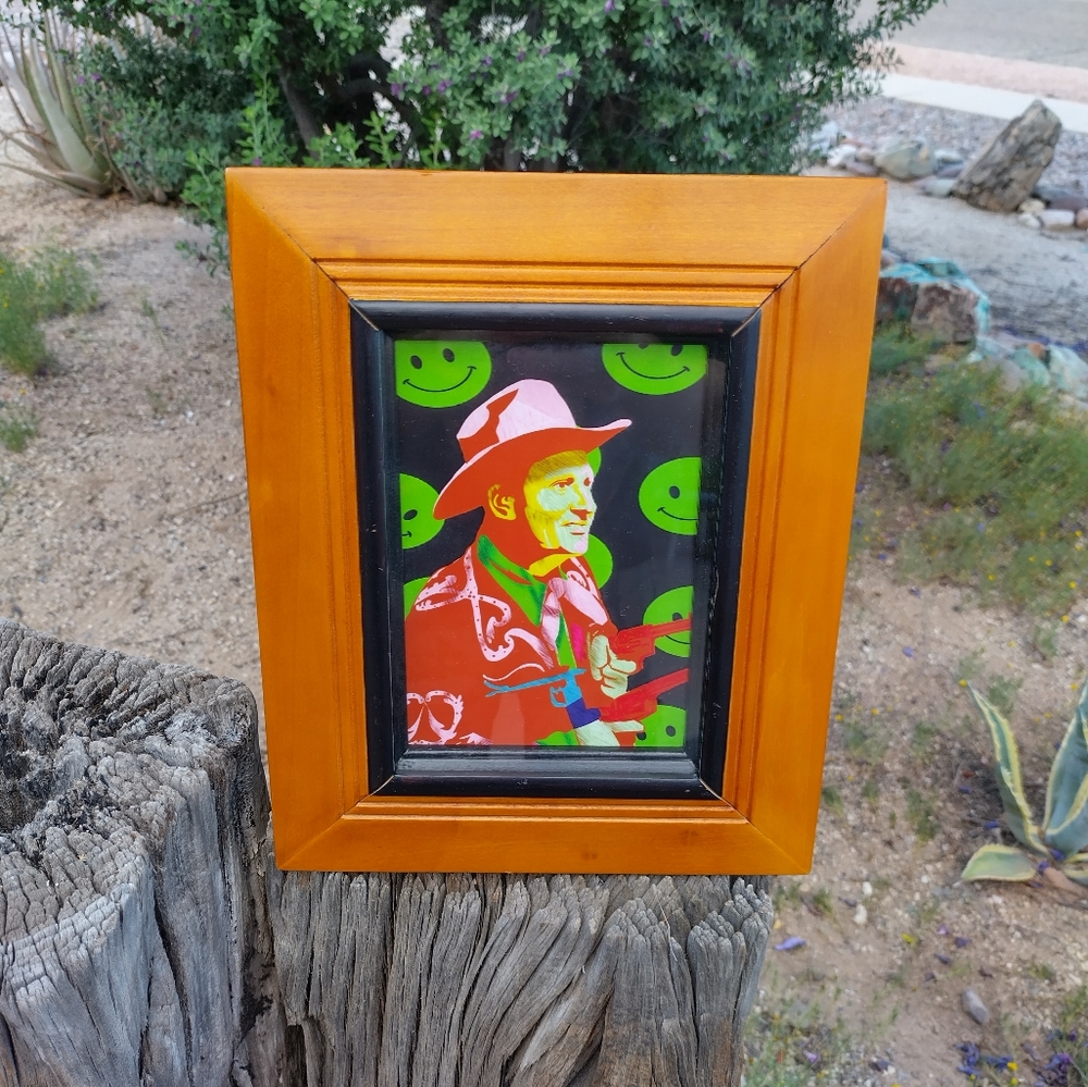Gene Autry Singing Cowboy  Psychedelic Pop Art